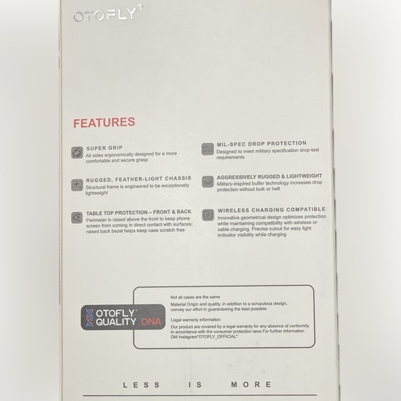 OTOFLY- iPhone 13 Pro Max Case (white stone) - Picture 5 of 5